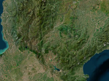 Téléchargez les photos : Nueva Vizcaya, province of Philippines. High resolution satellite map - en image libre de droit