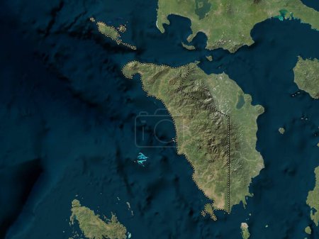 Téléchargez les photos : Occidental Mindoro, province of Philippines. Low resolution satellite map - en image libre de droit