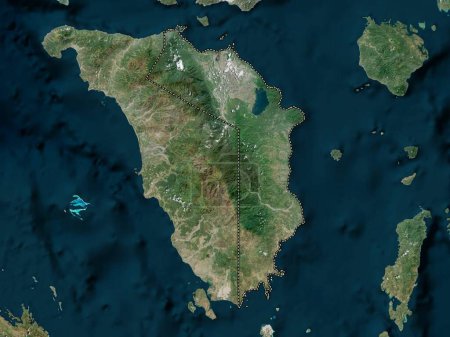 Téléchargez les photos : Oriental Mindoro, province of Philippines. High resolution satellite map - en image libre de droit