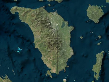 Téléchargez les photos : Oriental Mindoro, province of Philippines. Low resolution satellite map - en image libre de droit