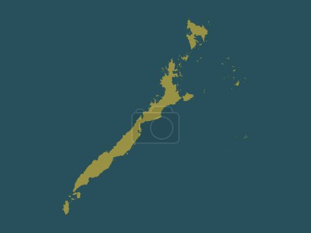 Photo for Palawan, province of Philippines. Solid color shape - Royalty Free Image