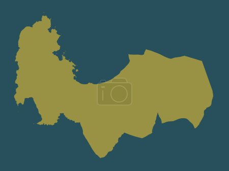 Photo for Pangasinan, province of Philippines. Solid color shape - Royalty Free Image