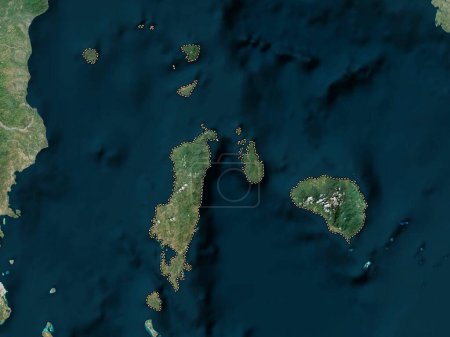 Téléchargez les photos : Romblon, province of Philippines. High resolution satellite map - en image libre de droit