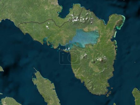 Foto de Sorsogon, province of Philippines. Low resolution satellite map - Imagen libre de derechos