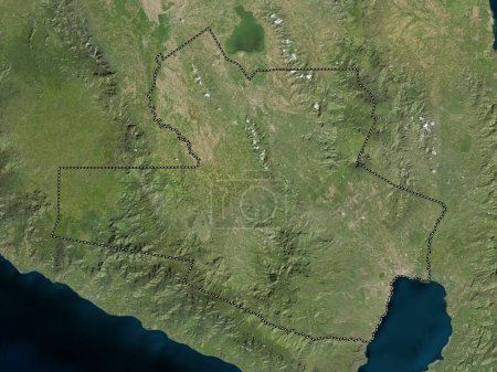 Téléchargez les photos : South Cotabato, province of Philippines. Low resolution satellite map - en image libre de droit