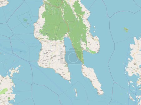 Photo for Southern Leyte, province of Philippines. Open Street Map - Royalty Free Image