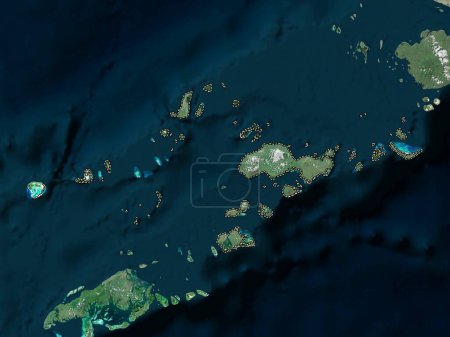 Téléchargez les photos : Sulu, province of Philippines. High resolution satellite map - en image libre de droit
