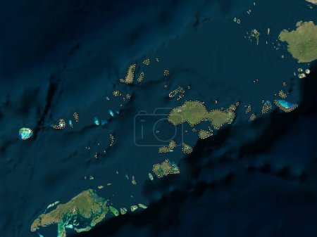 Téléchargez les photos : Sulu, province of Philippines. Low resolution satellite map - en image libre de droit