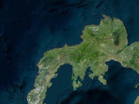 Photo for Zamboanga del Norte, province of Philippines. High resolution satellite map - Royalty Free Image