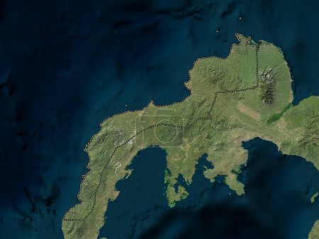 Photo for Zamboanga del Norte, province of Philippines. Low resolution satellite map - Royalty Free Image