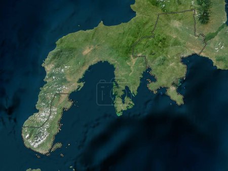 Téléchargez les photos : Zamboanga del Sur, province of Philippines. High resolution satellite map - en image libre de droit