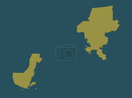 Photo for Zamboanga del Sur, province of Philippines. Solid color shape - Royalty Free Image
