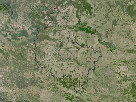 Téléchargez les photos : Wielkopolskie, voivodeship|province of Poland. Low resolution satellite map - en image libre de droit