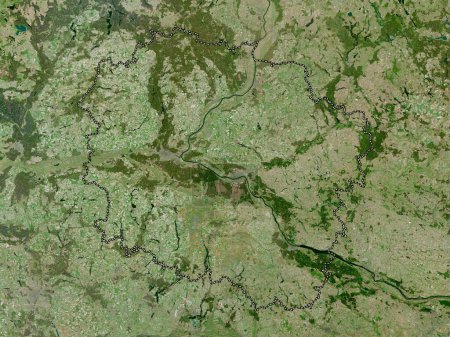 Téléchargez les photos : Kujawsko-Pomorskie, voivodeship|province of Poland. High resolution satellite map - en image libre de droit