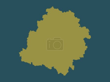 Lodzkie, voivodeship|province of Poland. Solid color shape