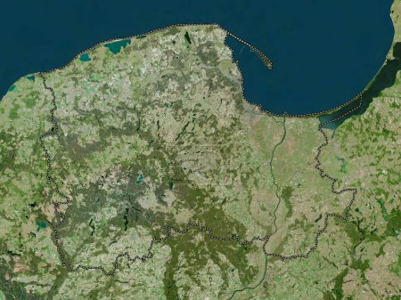 Téléchargez les photos : Pomorskie, voivodeship|province of Poland. High resolution satellite map - en image libre de droit