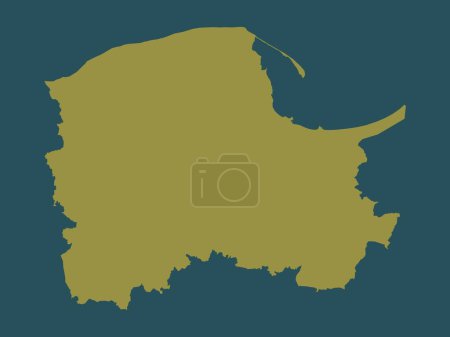 Photo for Pomorskie, voivodeship|province of Poland. Solid color shape - Royalty Free Image