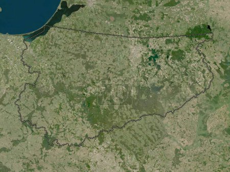 Photo for Warminsko-Mazurskie, voivodeship|province of Poland. Low resolution satellite map - Royalty Free Image
