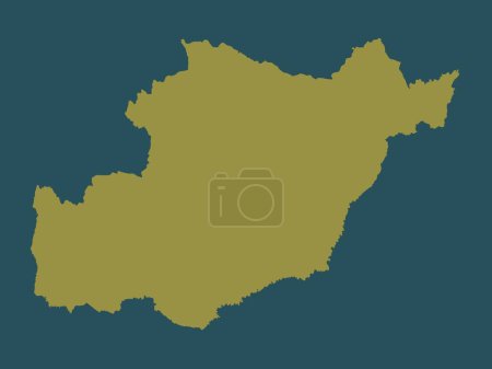 Photo for Beja, district of Portugal. Solid color shape - Royalty Free Image