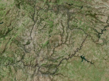 Téléchargez les photos : Braganca, district of Portugal. High resolution satellite map - en image libre de droit