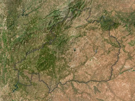 Téléchargez les photos : Castelo Branco, district of Portugal. High resolution satellite map - en image libre de droit