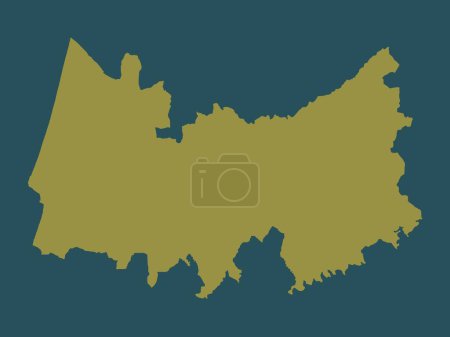 Photo for Coimbra, district of Portugal. Solid color shape - Royalty Free Image