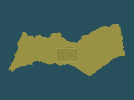 Téléchargez les photos : Faro, district of Portugal. Solid color shape - en image libre de droit