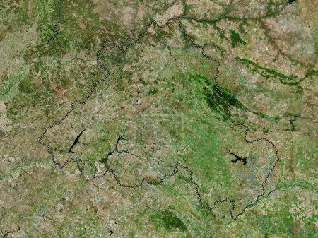 Téléchargez les photos : Portalegre, district of Portugal. High resolution satellite map - en image libre de droit