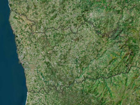Photo for Porto, district of Portugal. High resolution satellite map - Royalty Free Image