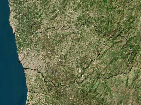 Foto de Porto, district of Portugal. Low resolution satellite map - Imagen libre de derechos