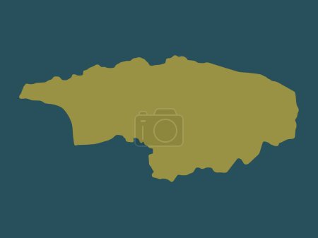 Photo for Anasco, municipality of Puerto Rico. Solid color shape - Royalty Free Image