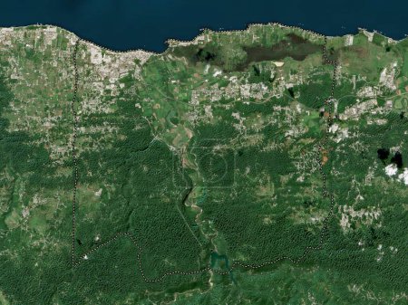 Photo for Arecibo, municipality of Puerto Rico. Low resolution satellite map - Royalty Free Image