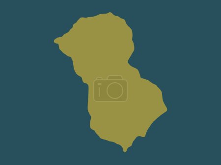 Photo for Arroyo, municipality of Puerto Rico. Solid color shape - Royalty Free Image