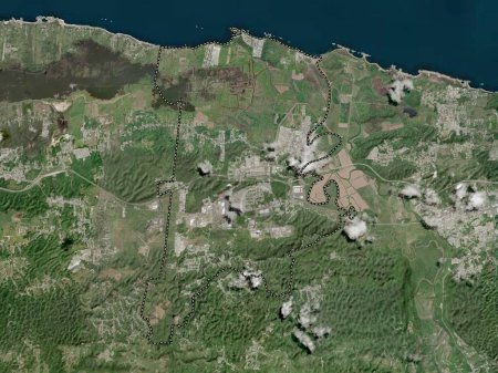 Foto de Barceloneta, municipality of Puerto Rico. High resolution satellite map - Imagen libre de derechos