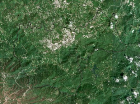 Photo for Cayey, municipality of Puerto Rico. Low resolution satellite map - Royalty Free Image