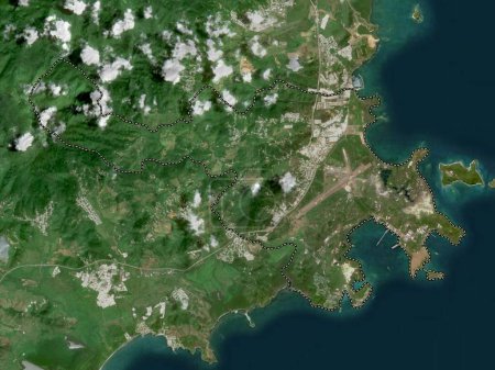 Téléchargez les photos : Ceiba, municipality of Puerto Rico. Low resolution satellite map - en image libre de droit