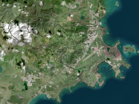Téléchargez les photos : Ceiba, municipality of Puerto Rico. High resolution satellite map - en image libre de droit