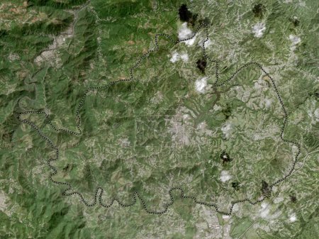 Téléchargez les photos : Cidra, municipality of Puerto Rico. High resolution satellite map - en image libre de droit