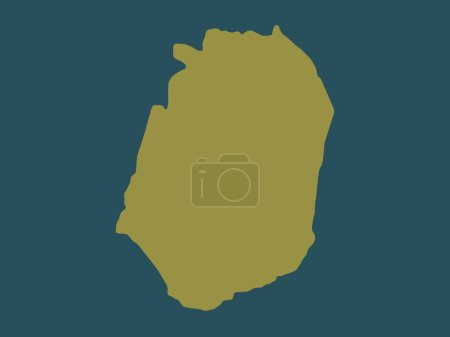Photo for Corozal, municipality of Puerto Rico. Solid color shape - Royalty Free Image