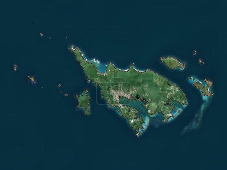 Téléchargez les photos : Culebra, municipality of Puerto Rico. Low resolution satellite map - en image libre de droit