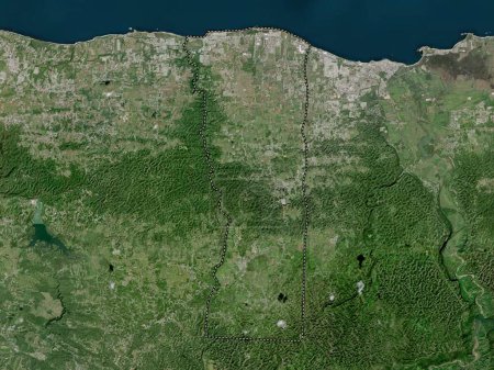 Téléchargez les photos : Hatillo, municipality of Puerto Rico. High resolution satellite map - en image libre de droit