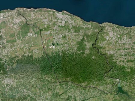 Téléchargez les photos : Isabela, municipality of Puerto Rico. High resolution satellite map - en image libre de droit