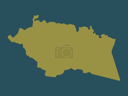 Téléchargez les photos : Las Marias, municipality of Puerto Rico. Solid color shape - en image libre de droit
