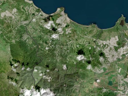 Foto de Luquillo, municipality of Puerto Rico. High resolution satellite map - Imagen libre de derechos