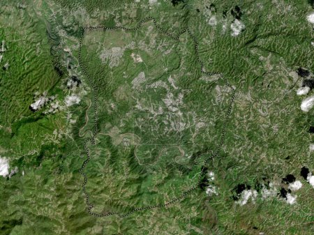 Téléchargez les photos : Morovis, municipality of Puerto Rico. High resolution satellite map - en image libre de droit