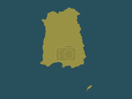 Photo for Ponce, municipality of Puerto Rico. Solid color shape - Royalty Free Image