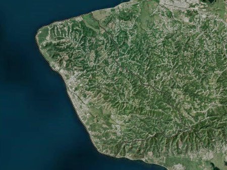 Foto de Rincon, municipality of Puerto Rico. High resolution satellite map - Imagen libre de derechos