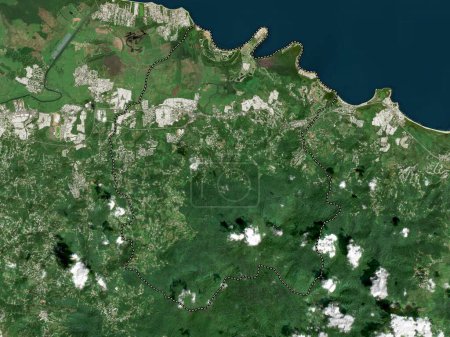 Téléchargez les photos : Rio Grande, municipality of Puerto Rico. Low resolution satellite map - en image libre de droit
