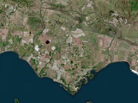 Photo for Santa Isabel, municipality of Puerto Rico. High resolution satellite map - Royalty Free Image