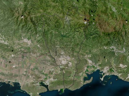 Téléchargez les photos : Yauco, municipality of Puerto Rico. High resolution satellite map - en image libre de droit